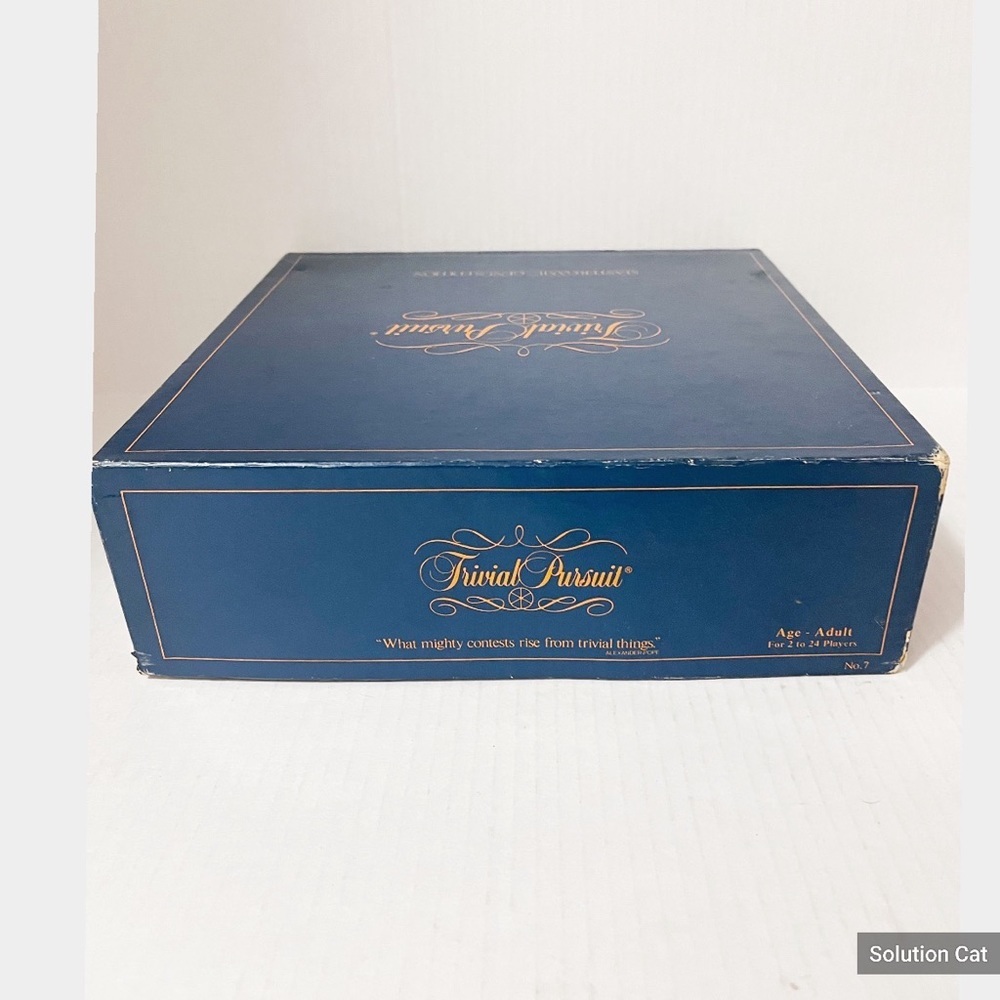 - Vintage (1981) Trivial Pursuit Genius Edition board game